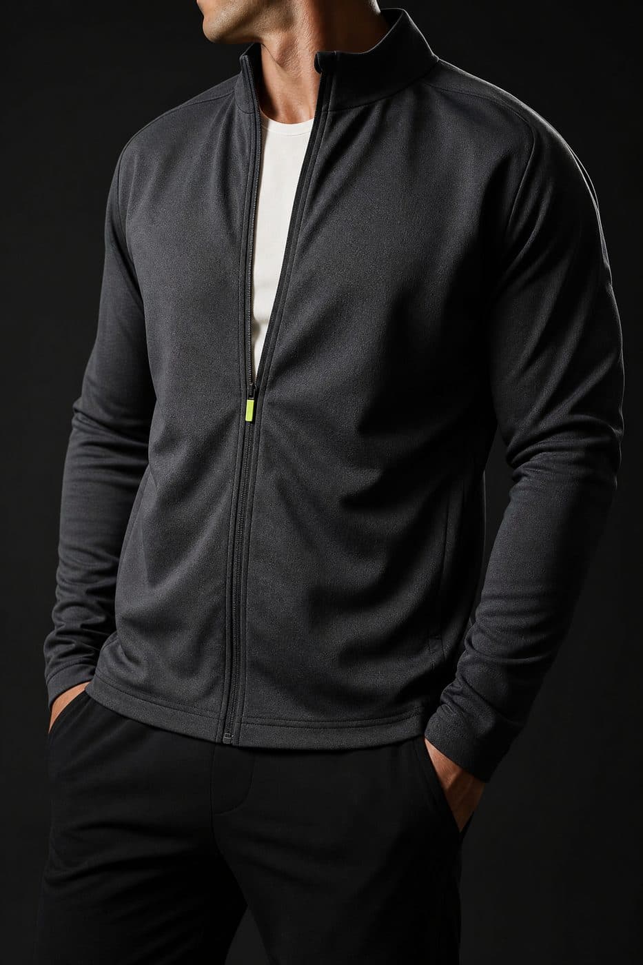 Warm-Up Jacket Full-Zip — Full-zip warm-up in a stable double-knit.