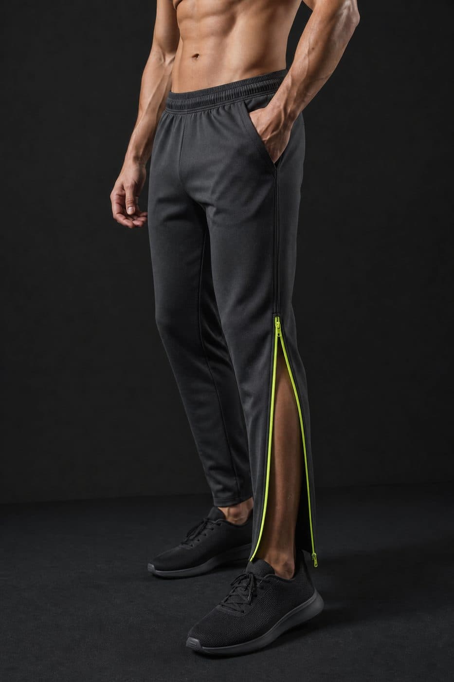 Warm-Up Pant Tapered — Tapered warm-up pant with a full-length side zip.